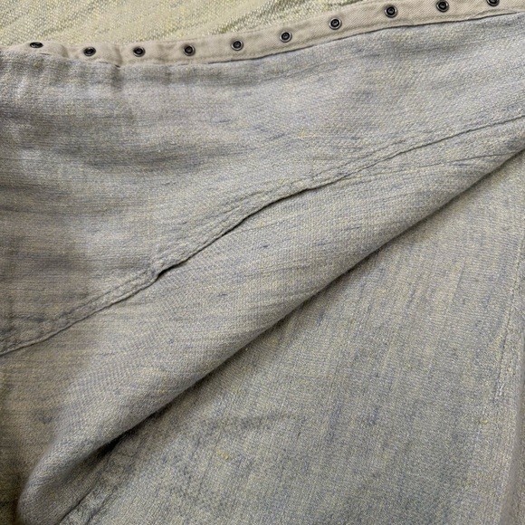 FLAX Linen Snap Front Jacket Size Medium - Picture 8 of 15